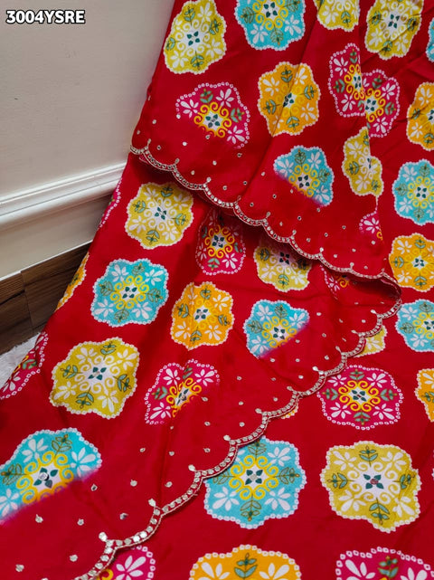 By Printed Saree With Festive Wear