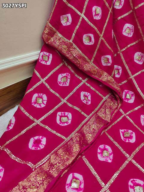 By Banarasi Style Georgette Saree With Exquisite Tari Work