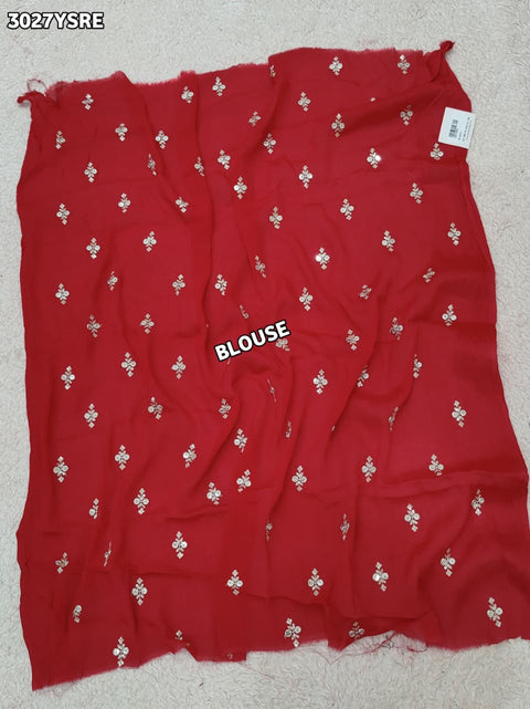 By Banarasi Style Georgette Saree With Exquisite Tari Work