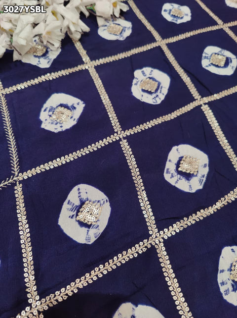 By Banarasi Style Georgette Saree With Exquisite Tari Work