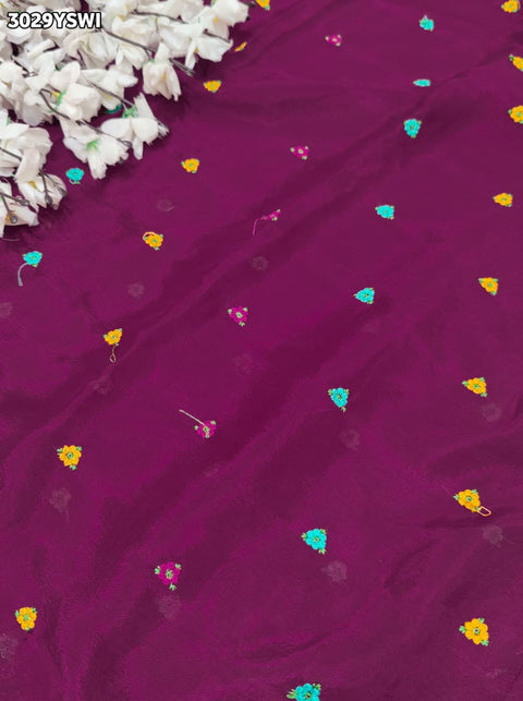 By Letest Elegant Banarasi Saree with Zari Border Perfect for Festive Wear