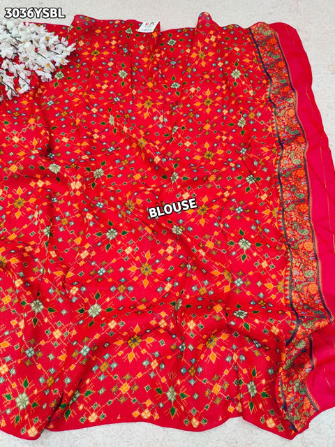 By Festive Saree With Meenakari Zari Work