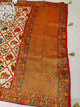 By Festive Saree With Meenakari Zari Work