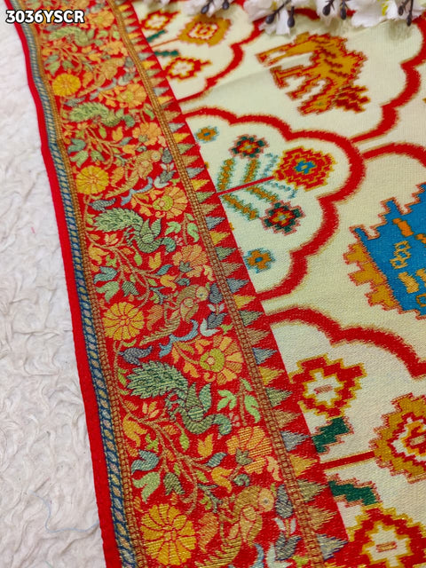 By Festive Saree With Meenakari Zari Work