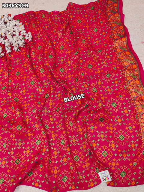 By Festive Saree With Meenakari Zari Work