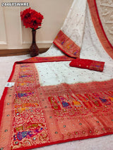 By NewLuxury Kalamkari Saree With Exquisite Cutdana Mirror Work