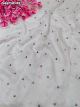 By NewLuxury Kalamkari Saree With Exquisite Cutdana Mirror Work