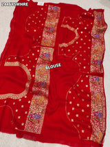 By NewLuxury Kalamkari Saree With Exquisite Cutdana Mirror Work