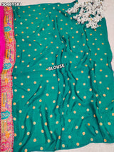 By New Graceful Kalamkari Saree With Cutdana Detailing