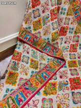 By New Graceful Kalamkari Saree With Cutdana Detailing
