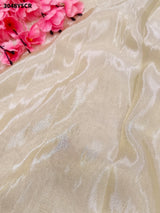 By Luxury Banarasi Saree With Handcrafted Cutdana Zardozi Work