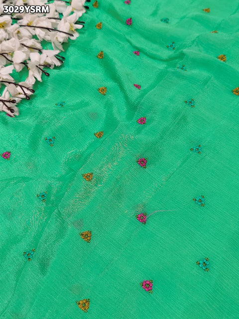 By Letest Elegant Banarasi Saree with Zari Border Perfect for Festive Wear