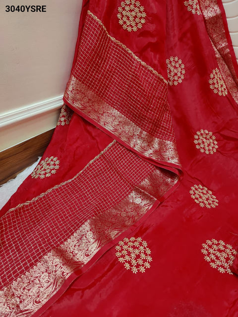 By Banarasi Style with Handcrafted Embroidery