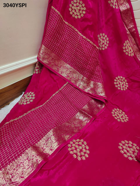 By Banarasi Style with Handcrafted Embroidery