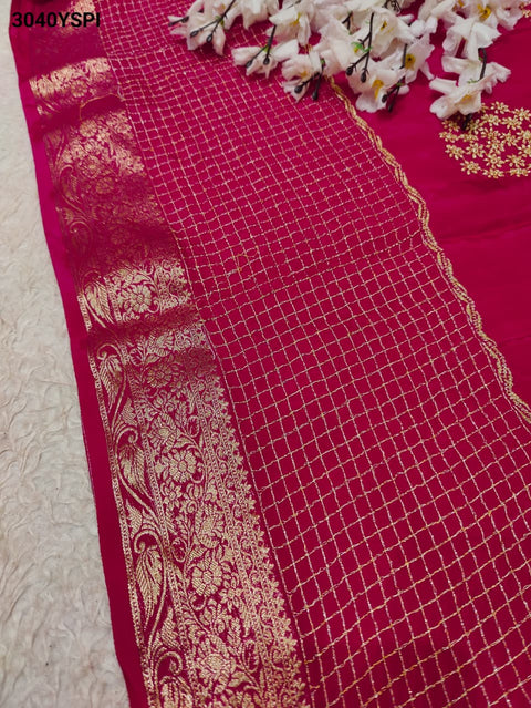 By Banarasi Style with Handcrafted Embroidery