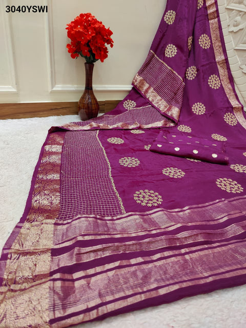By Banarasi Style with Handcrafted Embroidery