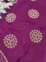 By Banarasi Style with Handcrafted Embroidery