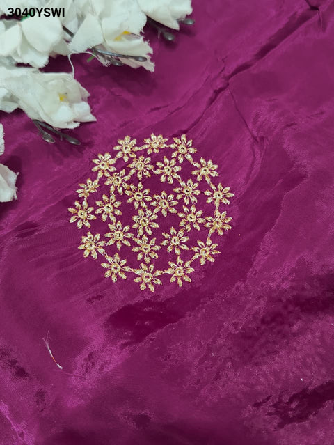 By Banarasi Style with Handcrafted Embroidery