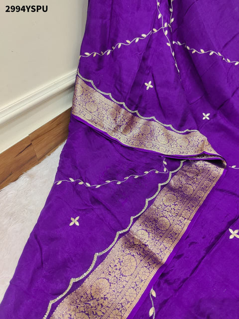 By Banarasi Saree With Cutdana Gotapatti Work