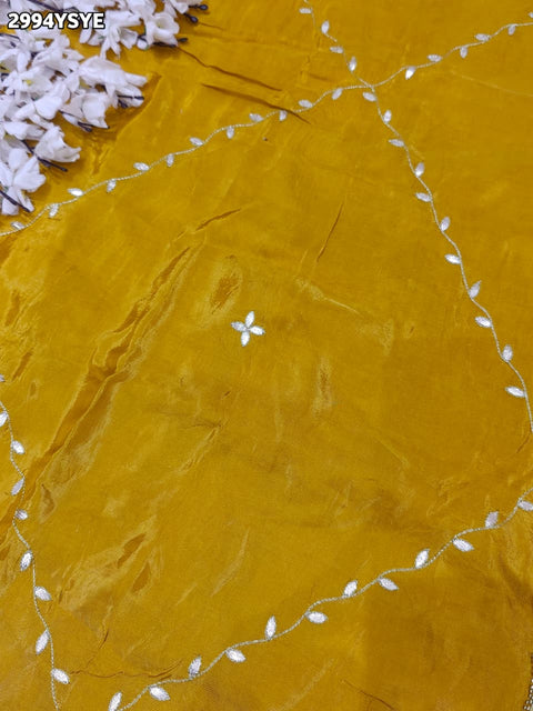 By Banarasi Saree With Cutdana Gotapatti Work