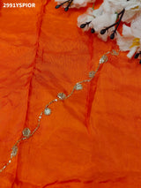 By Graceful Upada Silk Saree with Bandhani Print and Cutdana Work