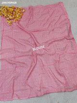 By Graceful Upada Silk Saree with Bandhani Print and Cutdana Work KcPc