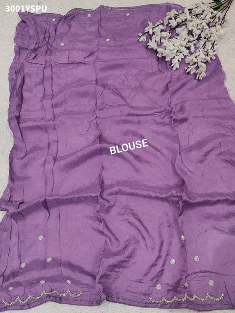 By Premium Munga Silk Saree Featuring Exquisite Pearl Dabka Embellishment