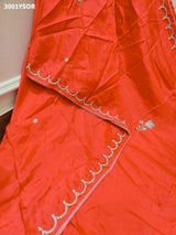 By Premium Munga Silk Saree Featuring Exquisite Pearl Dabka Embellishment