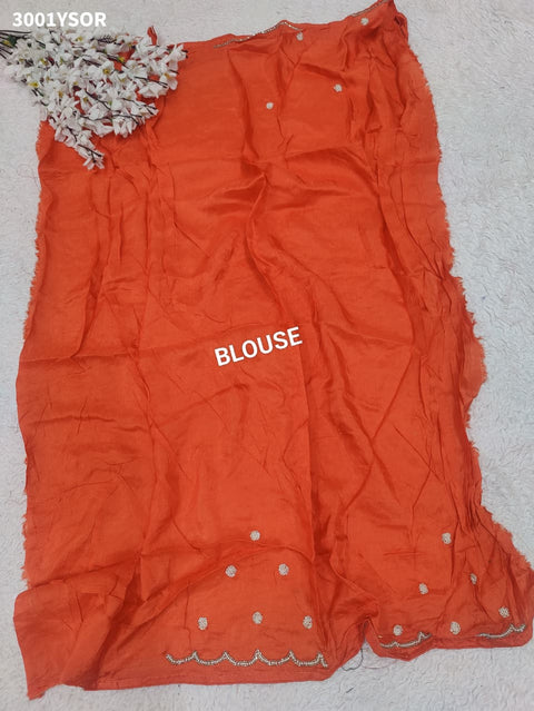 By Premium Munga Silk Saree Featuring Exquisite Pearl Dabka Embellishment