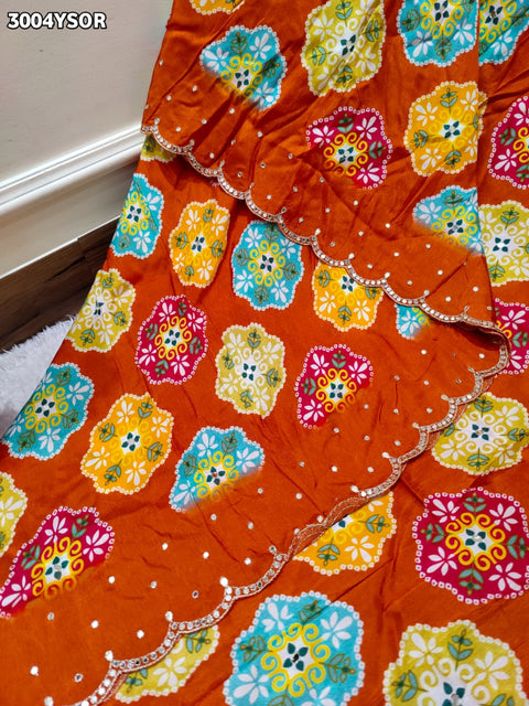 By Printed Saree With Festive Wear