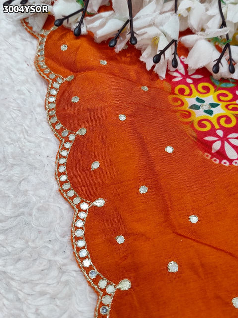 By Printed Saree With Festive Wear