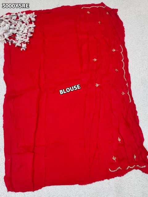 By New Festive Munga Silk Saree Adorned with Cutdana Embellishments