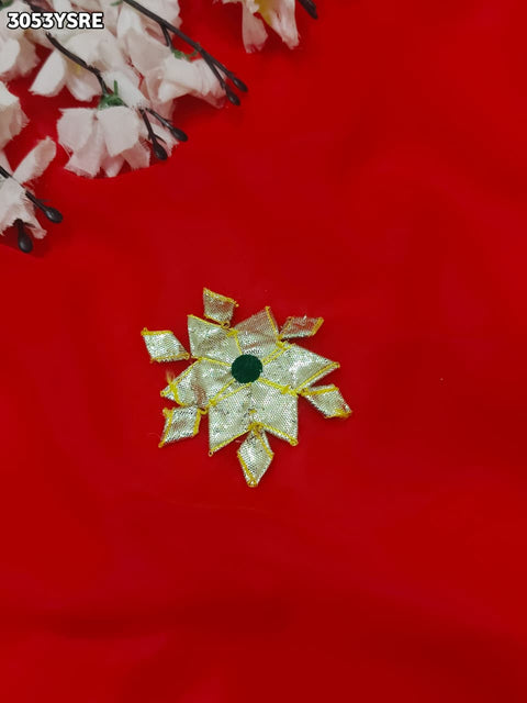 KcPc New Classic Georgette Saree Featuring Handcrafted Kacha Gota Patti Work  MHS