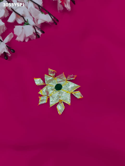 KcPc New Premium Pure Georgette Festive Saree with Traditional Gota Patti Work  MHS