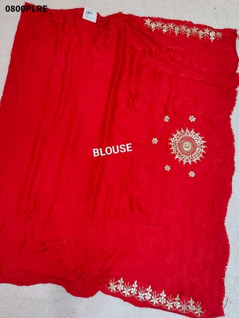 KcPc Pure Gajji Silk Lehenga & Dupptta With Gorgeous Gotapatti Work  BTU