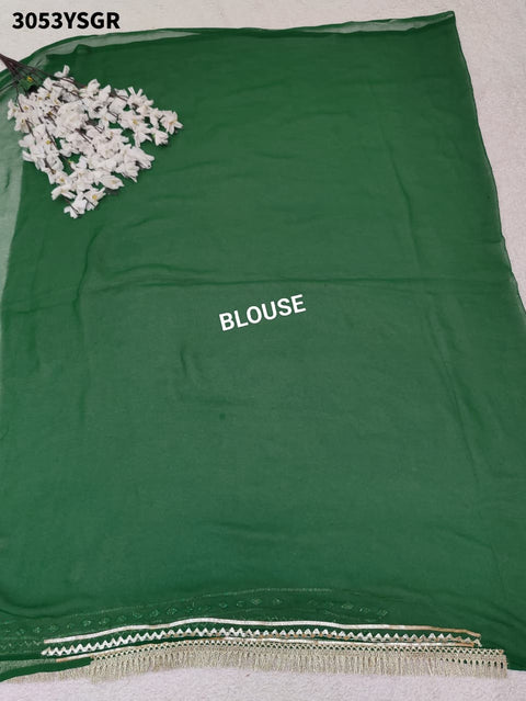 KcPc New Elegant Pure Georgette Saree with Handcrafted Gota Patti  MHS