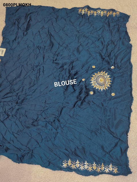 KcPc New Pure Gajji Silk With Gorgeous Gotapatti Handwork Lehenga BTU