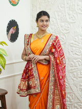 KcPc New Traditional Bandhani Gaji Silk Odhna Zardozi HighlightsMNL