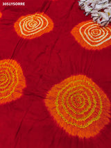 Pure Gaji Silk Traditional Bandhani Saree