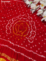 Pure Gaji Silk Traditional Bandhani Saree