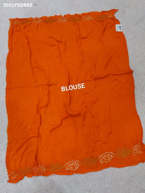 Pure Gaji Silk Traditional Bandhani Saree