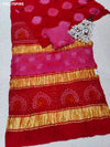 Pure Gaji Silk Traditional Bandhani Saree