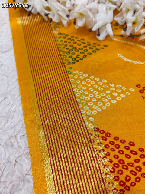 Pink and red saree with a flower pattern  and banarsi style