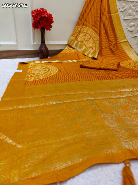 By Premium Munga Silk Saree with Kalamkari Design