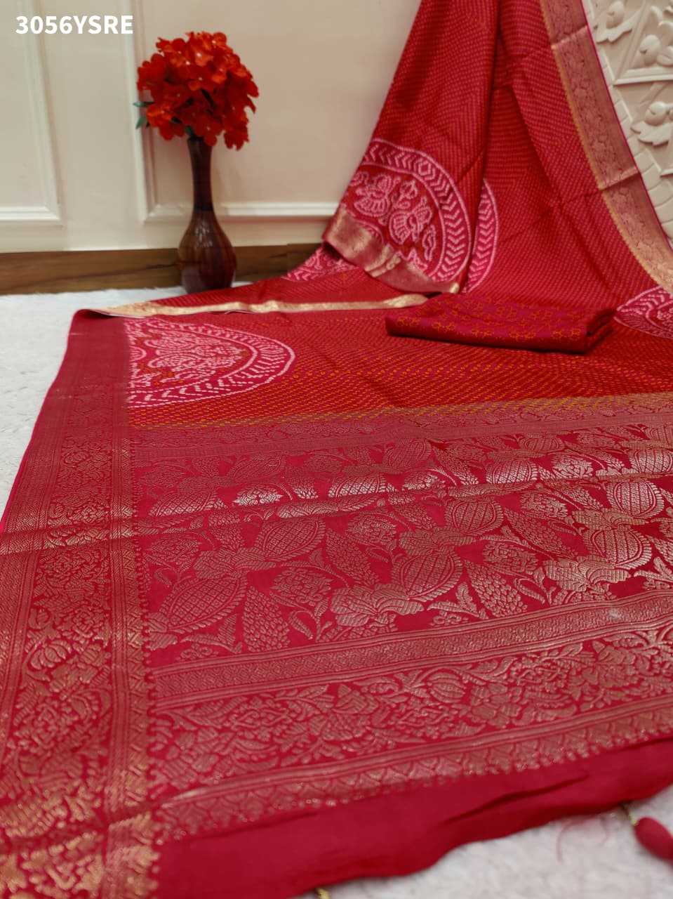 ByPremium Munga Silk Saree with Kalamkari Design