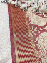 By Viscose Silk Printed Saree with Zari Border Party Wear Collection