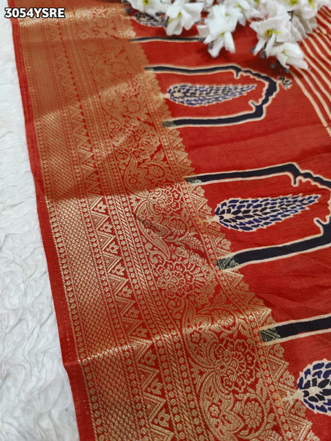By Festive Pure Munga Silk Saree with Elegant Zari Border