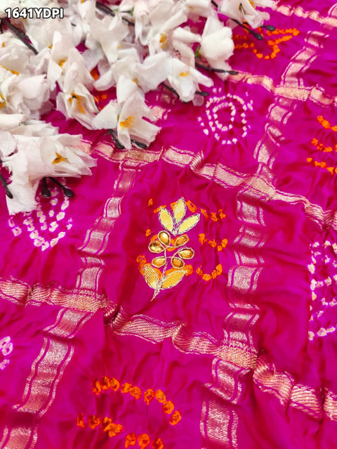 By New Luxury Gaji Silk Gota Patti Gharchola Dupatta Traditional Wear