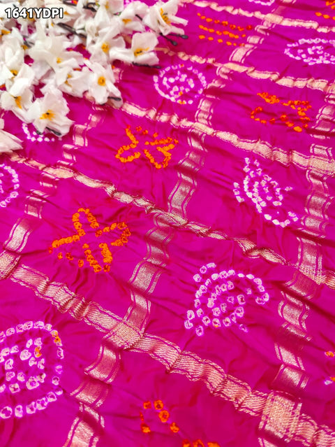 By New Luxury Gaji Silk Gota Patti Gharchola Dupatta Traditional Wear