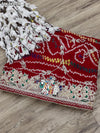 By New Elegant Ojariya Pila Chunri Bandhani Craft Zardoji Work for Traditional Occasions